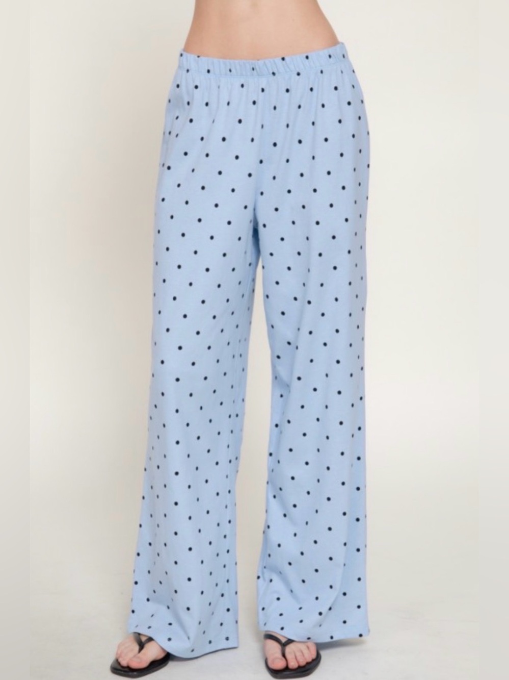 Light Blue Polka Dot Kids Lounge Pants